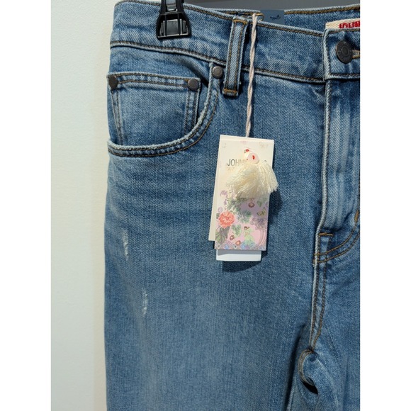 Johnny Was Women's Darling Amore Medium Wash Straight Flare Jeans New-Size 26 - Picture 6 of 16